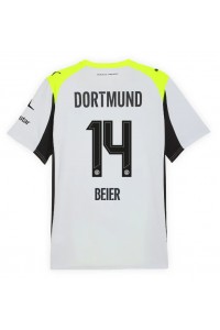 Fotbalové Dres Borussia Dortmund Maximilian Beier #14 Venkovní Oblečení 2025-26 Krátký Rukáv